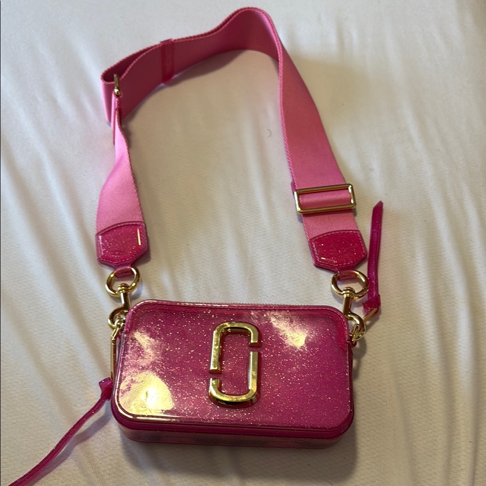 Michael Kors Pink Glitter Crossbody Bag
